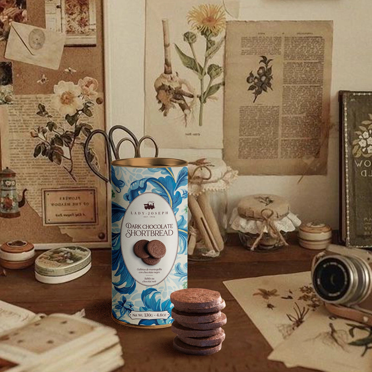 Lady Joseph Dark Chocolate Shortbread – 130 g Lady Joseph