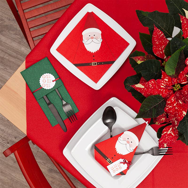 Juleservietter Fold Me Santa – 20 stk. | Home Fashion Servietter Home Fashion - Carl Dietrich GmbH