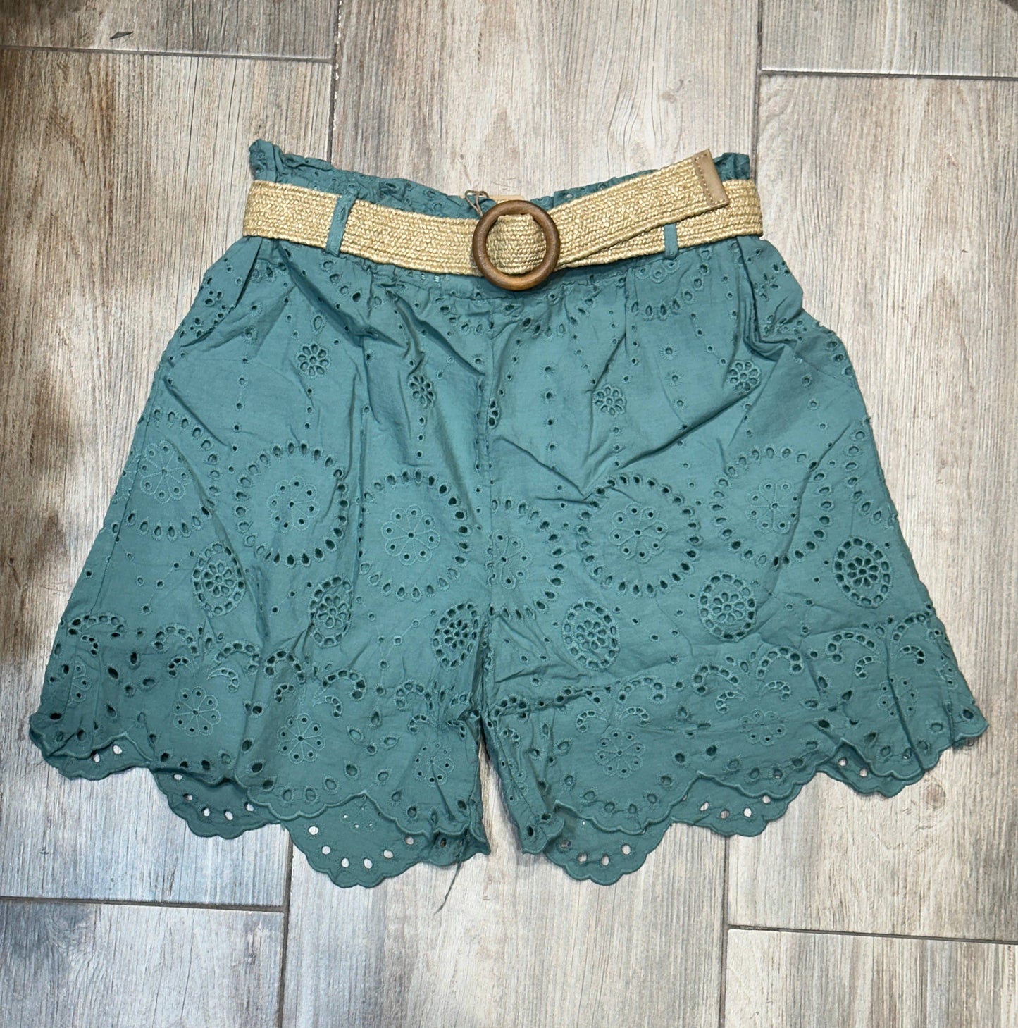 Bomuldsshorts Broderi Anglaise