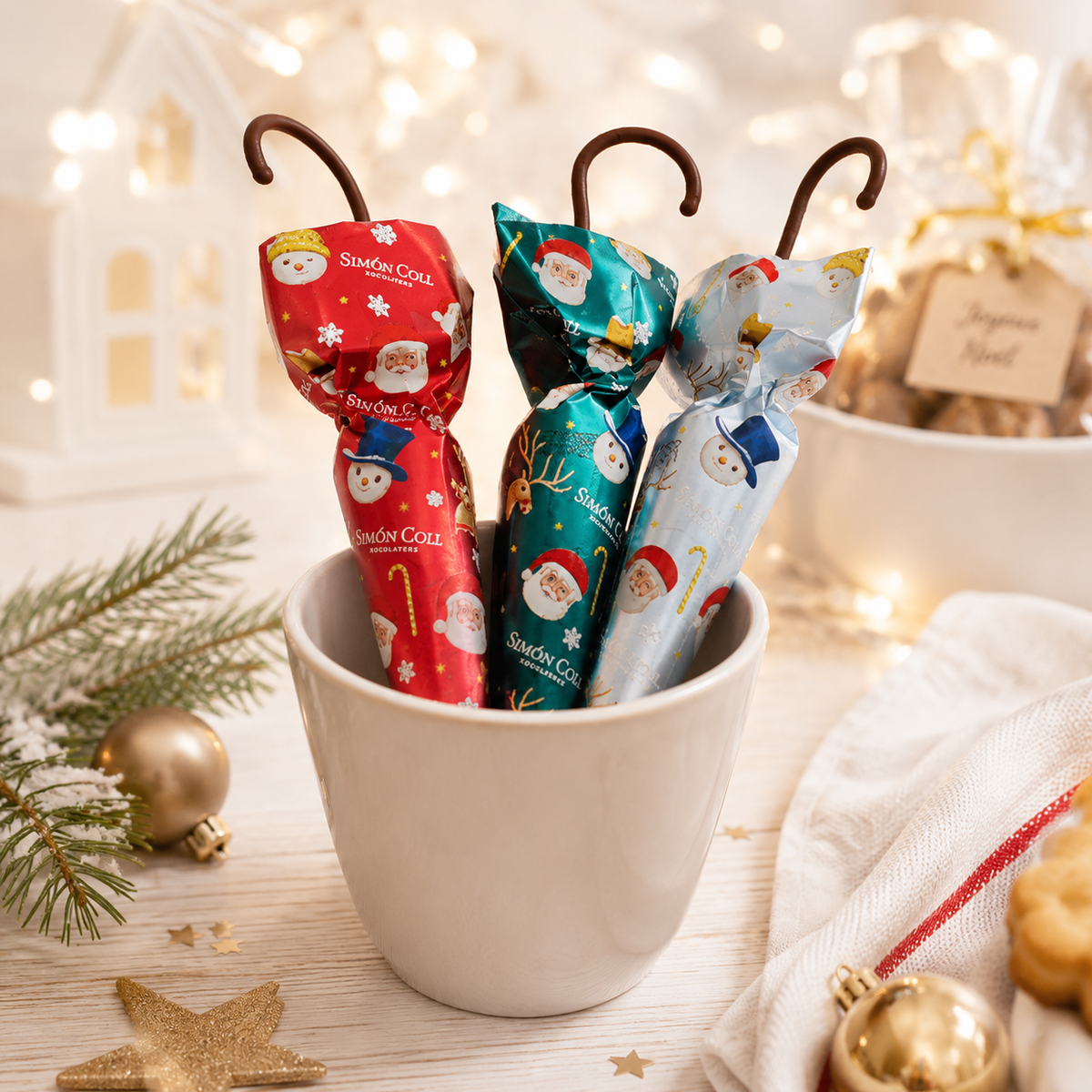 Jule chokoladeparaply 35g | Simon Coll Chokolade Simon Coll