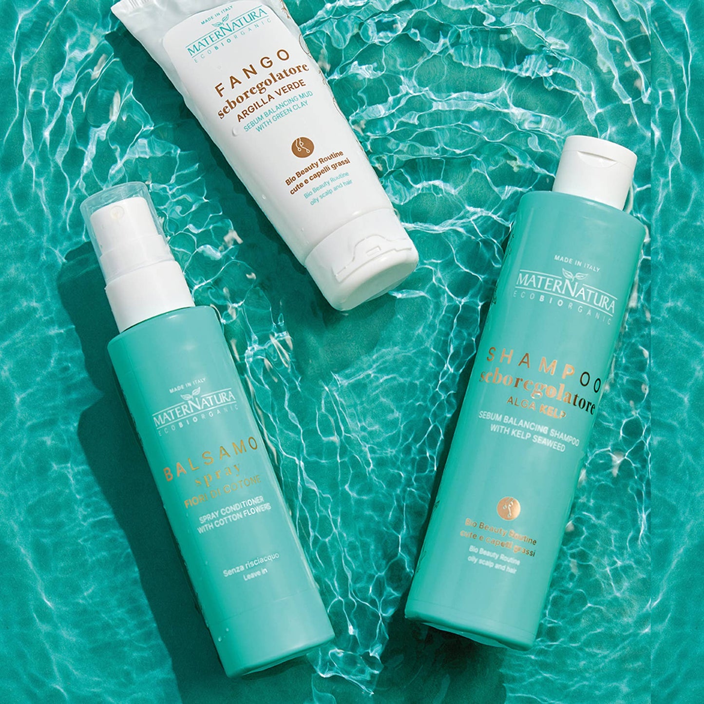 Shampoo til Fedtet Hår 250ml – Kelp-alger | MaterNatura MaterNatura