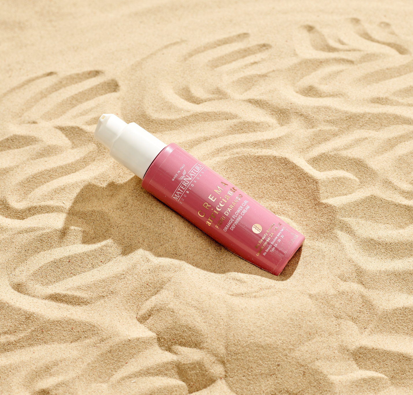 Krøllecreme 100ml – Appelsinblomst til Bølget Hår 2a-2b-2c MaterNatura