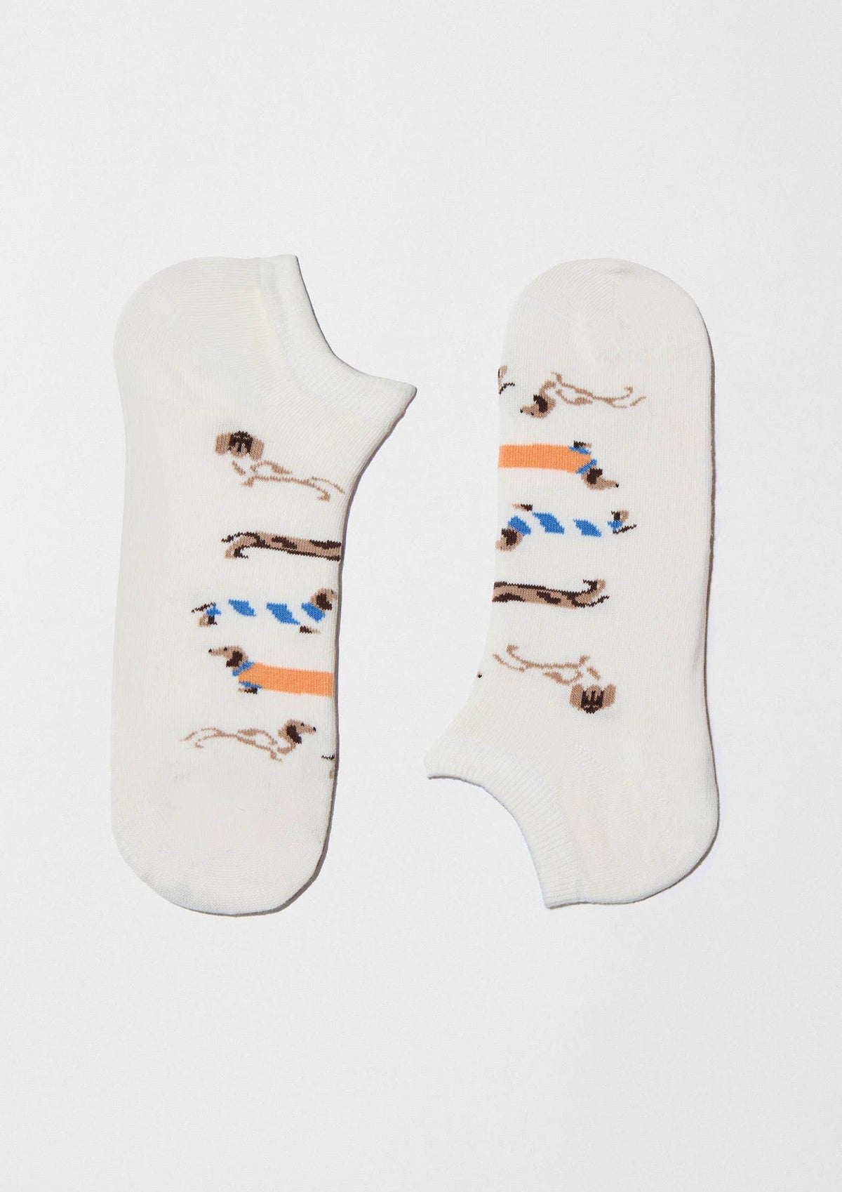 BePets Off White - ankelsokker i 100% økologisk bomuld Strømper BESOCKS