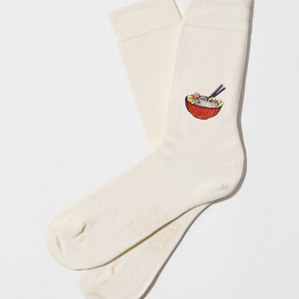 Sokker – BeRamen med broderi – Beige | BESOCKS Sokker BESOCKS 36/40 Beige
