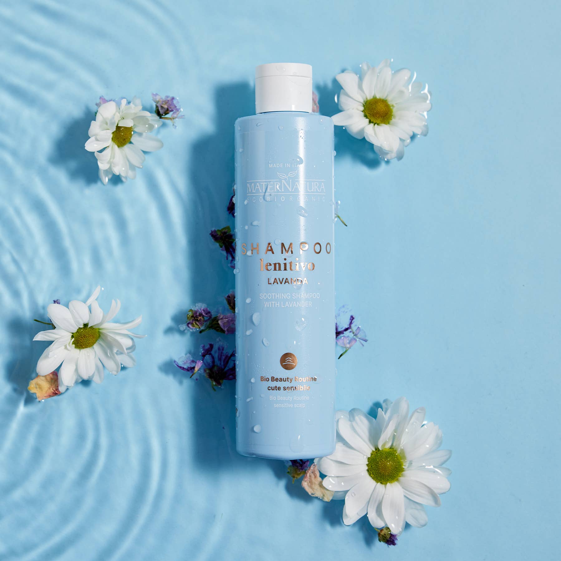 Beroligende Shampoo 250ml – Parfumefri til Følsom Hovedbund MaterNatura