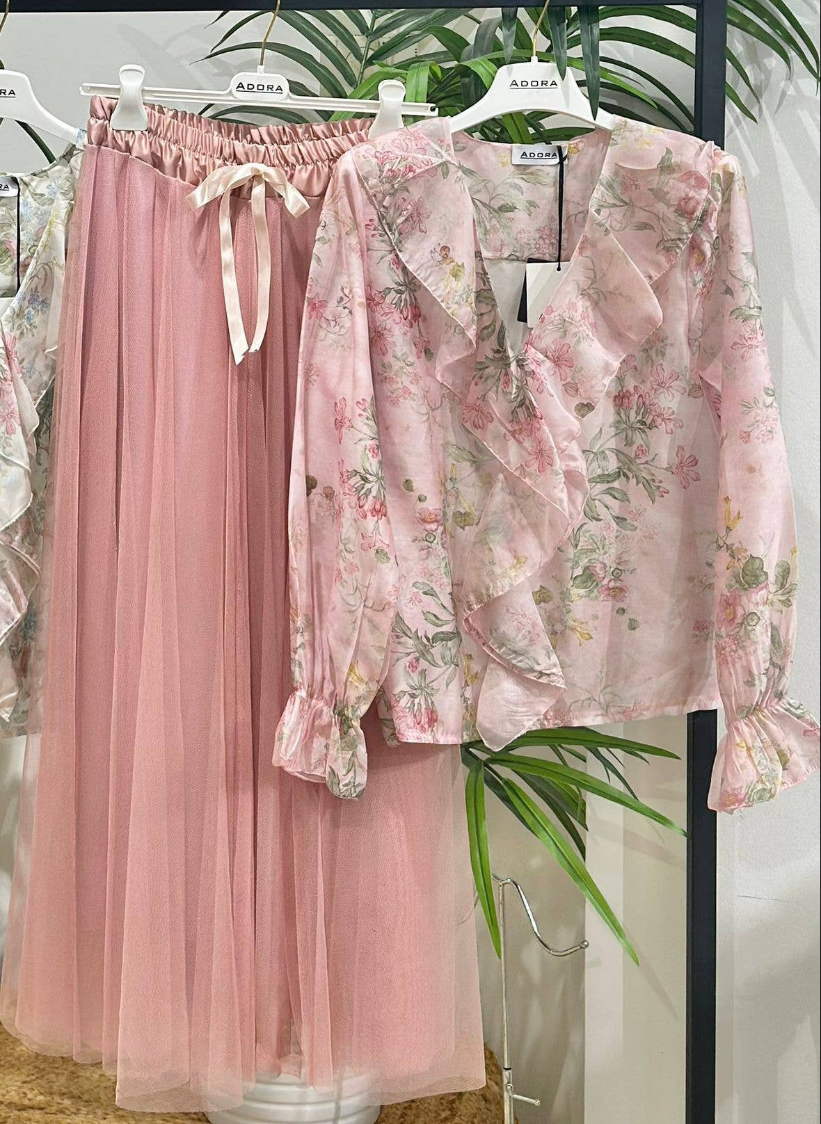 Tylnederdel - Elegant Midi Nederdel ADORA rose One-size