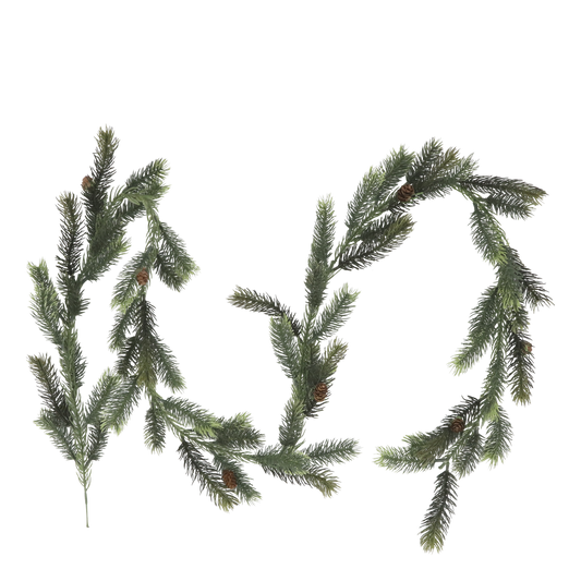 Fleur Ranke med Kogler 190 cm Chic Antique