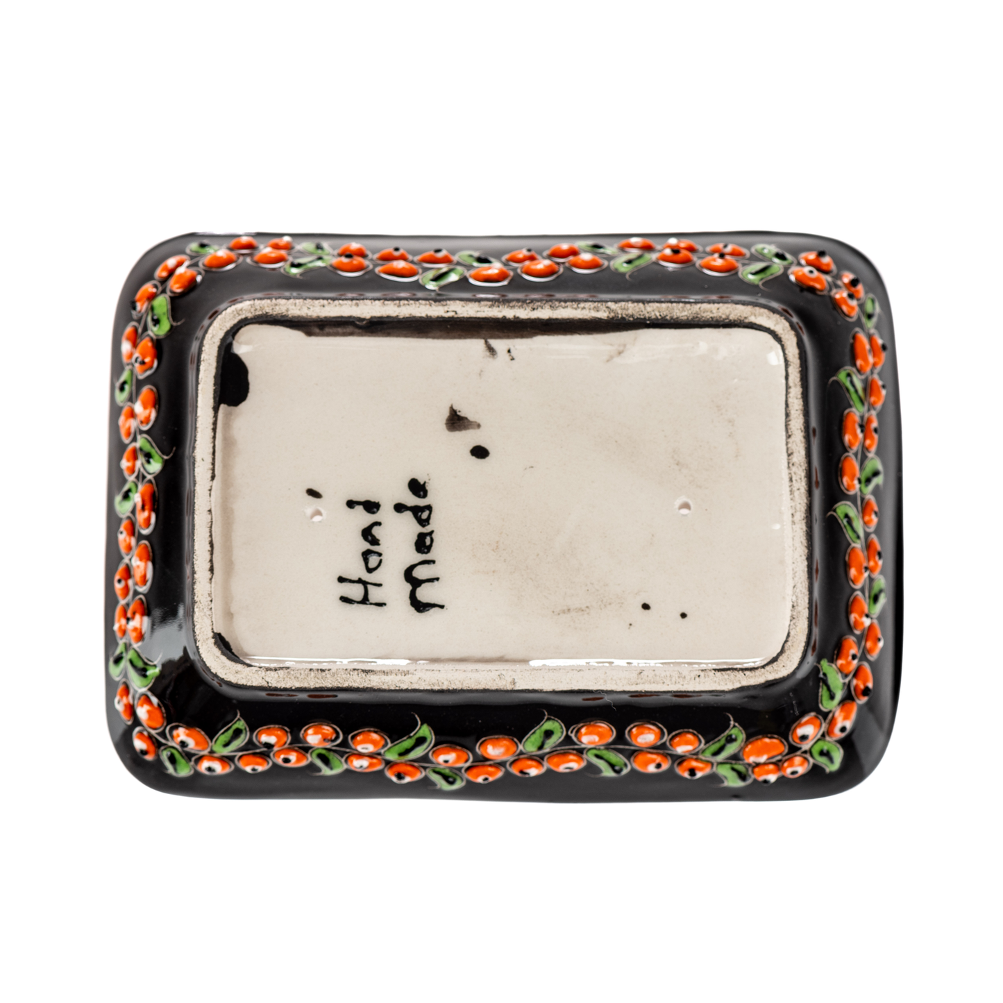 Håndlavet Keramisk Sæbeskåle med Dræn - Farverig Håndmalet Sæbeholder sæbeskål Ottoman