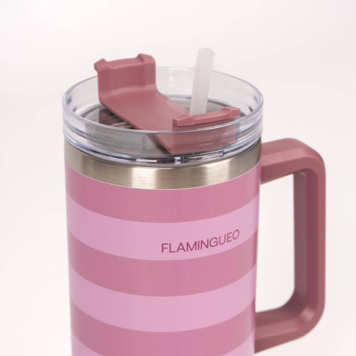 Termoflaske Rustfrit Stål 1,18L Lyserød Stribet - Flamingueo Flamingueo