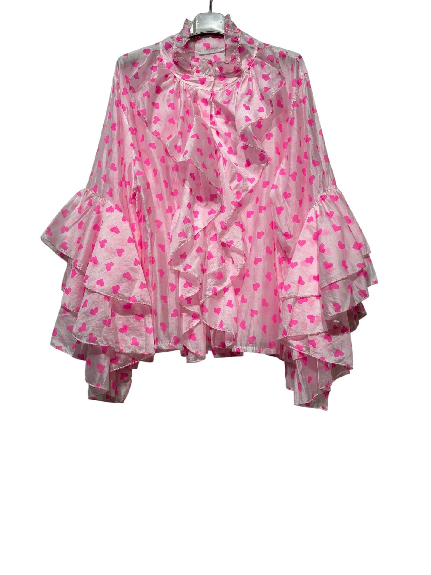 Flæsebluse Tencel fås i flere farver– LINEN & COTTON HOUSE Bluser LINEN & COTTON HOUSE FUSCHIA One-size