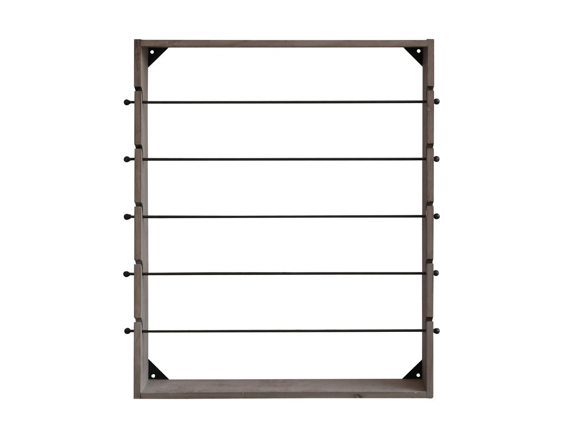 Vægophæng i Grantræ og Jern 80x65 cm - Chic Antique