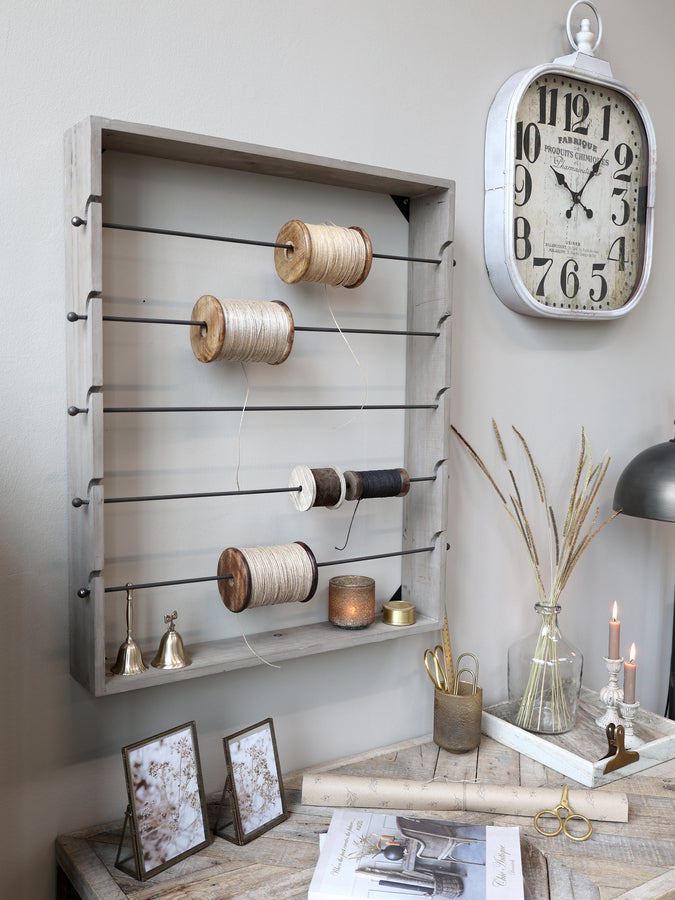 Vægophæng i Grantræ og Jern 80x65 cm - Chic Antique