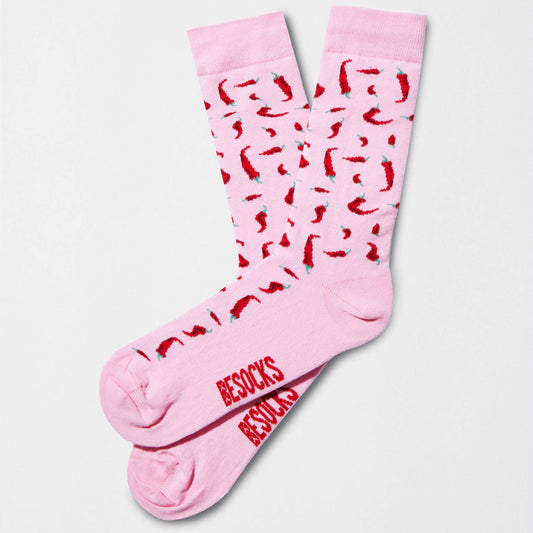 BeChilli Pink - 100% Økologiske Bomuldsstrømper