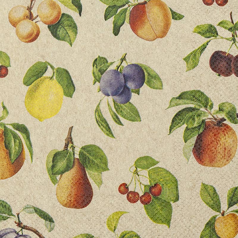 Cocktailservietter med frugtmotiv – 20 stk. – 25 × 25 cm | Home Fashion Cocktail servietter Home Fashion - Carl Dietrich GmbH