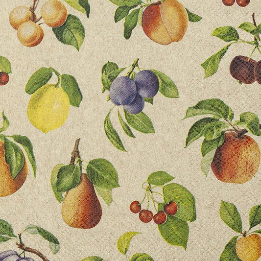 Cocktailservietter med frugtmotiv – 20 stk. – 25 × 25 cm | Home Fashion Cocktail servietter Home Fashion - Carl Dietrich GmbH