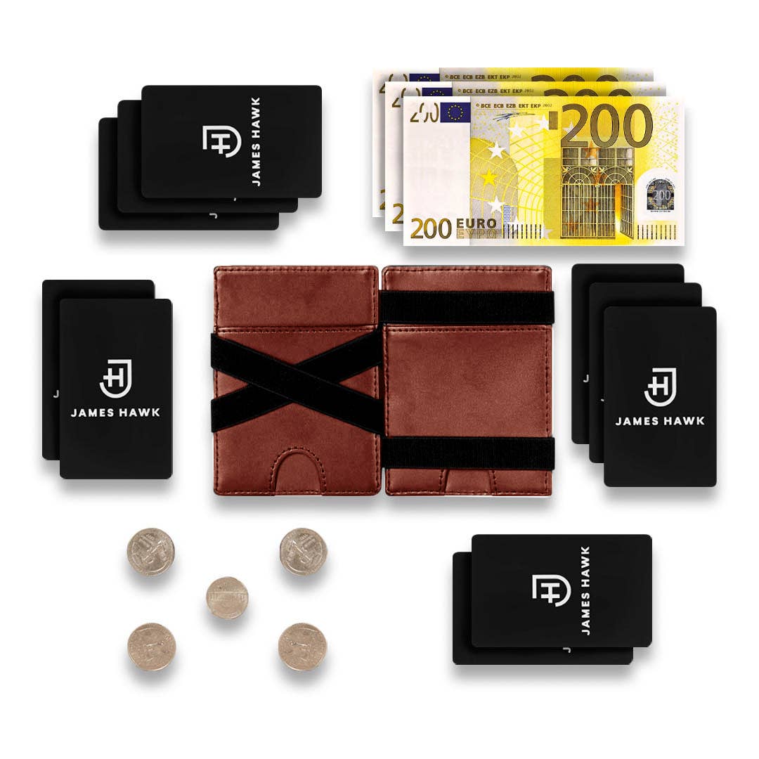 Flippung til Mænd i Naturlæder - RFID-Beskyttelse & Plads til 5 Kort | James Hawk Apparel & Accessories James Hawk