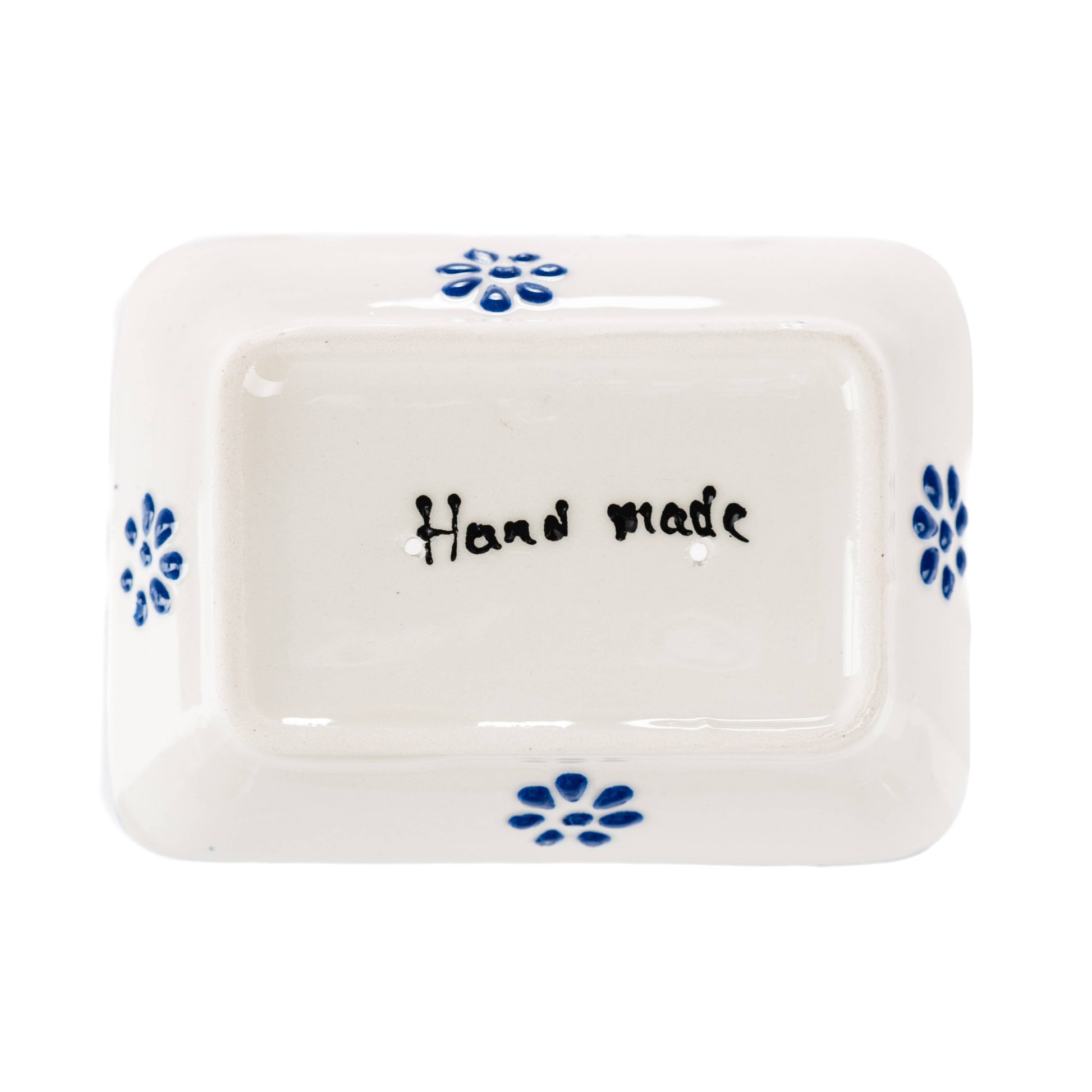 Håndlavet Keramisk Sæbeskåle med Dræn - Farverig Håndmalet Sæbeholder sæbeskål Ottoman