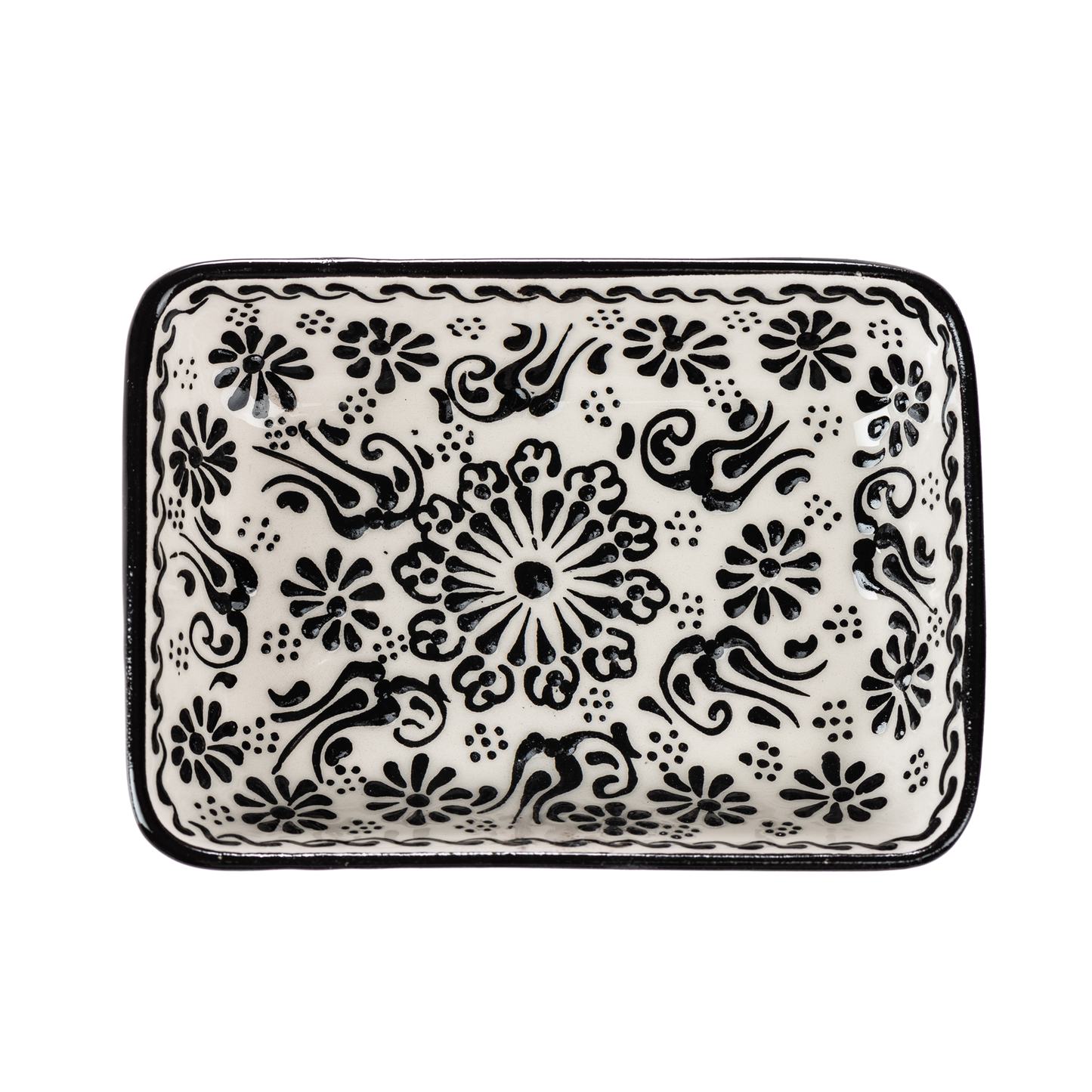 Håndlavet Keramisk Sæbeskåle med Dræn - Farverig Håndmalet Sæbeholder sæbeskål Ottoman