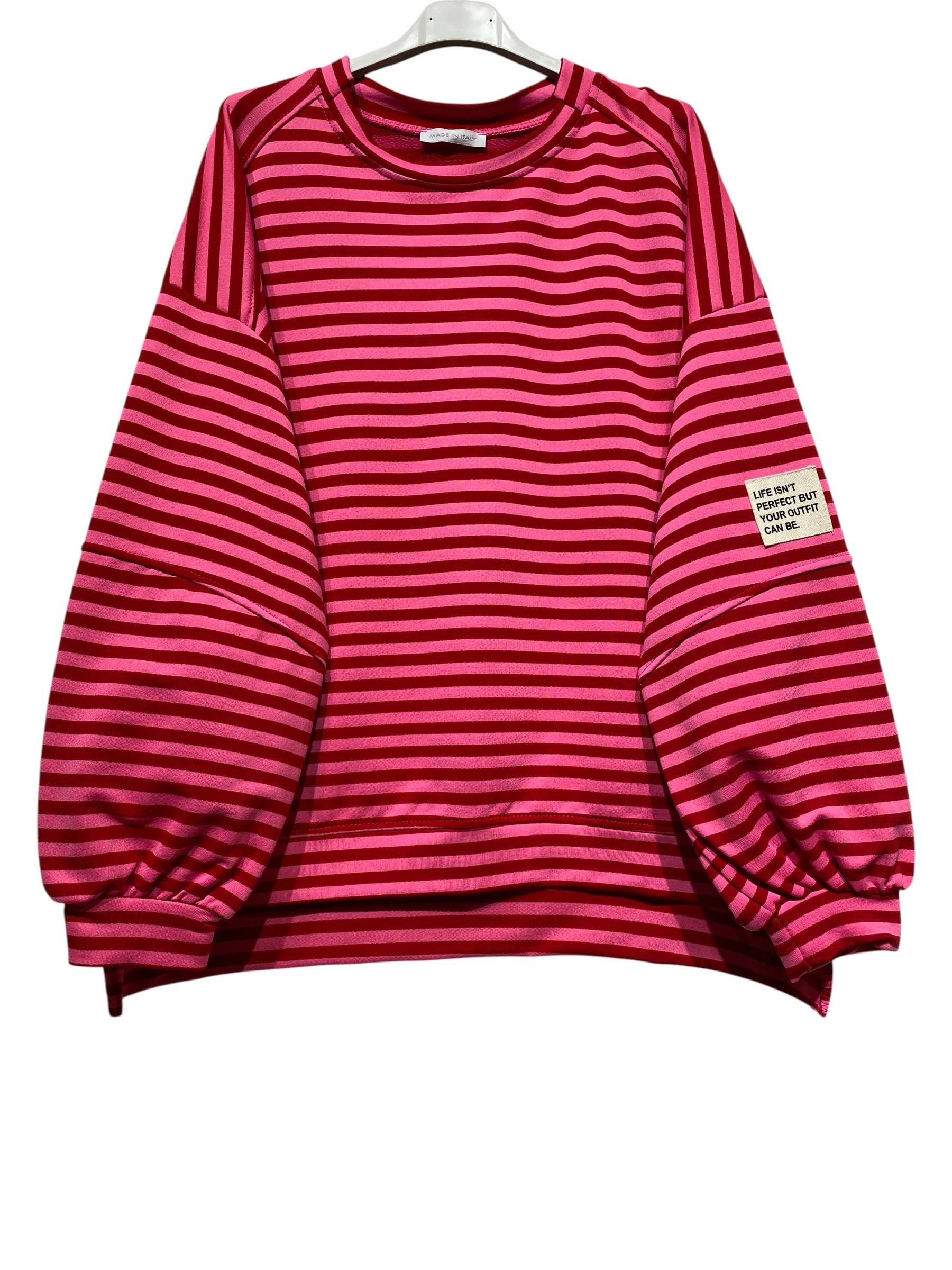 Stribet Oversize sweatshirt - fås i flere farver LINEN & COTTON HOUSE