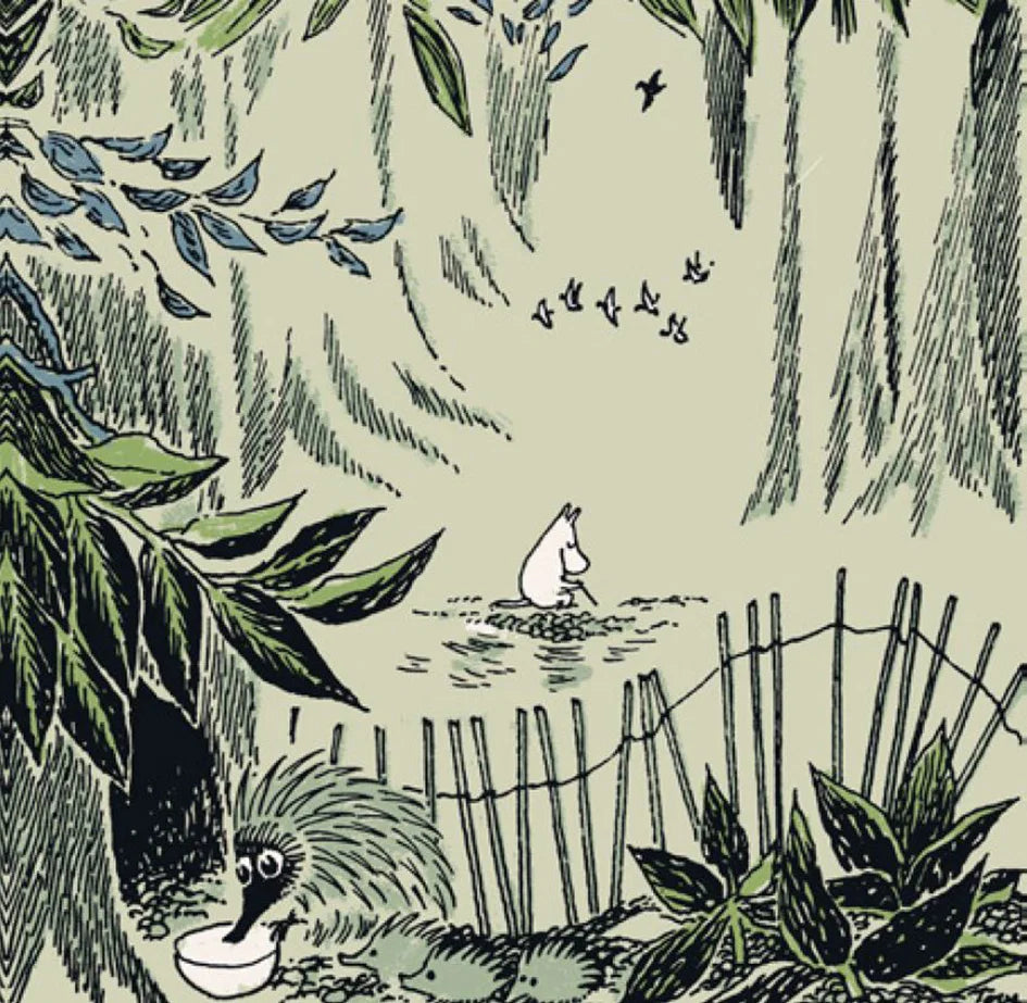 Servietter Mumitrolde Kaipaus Lysegrøn Frokost 33x33 cm Frokost servietter Moomin