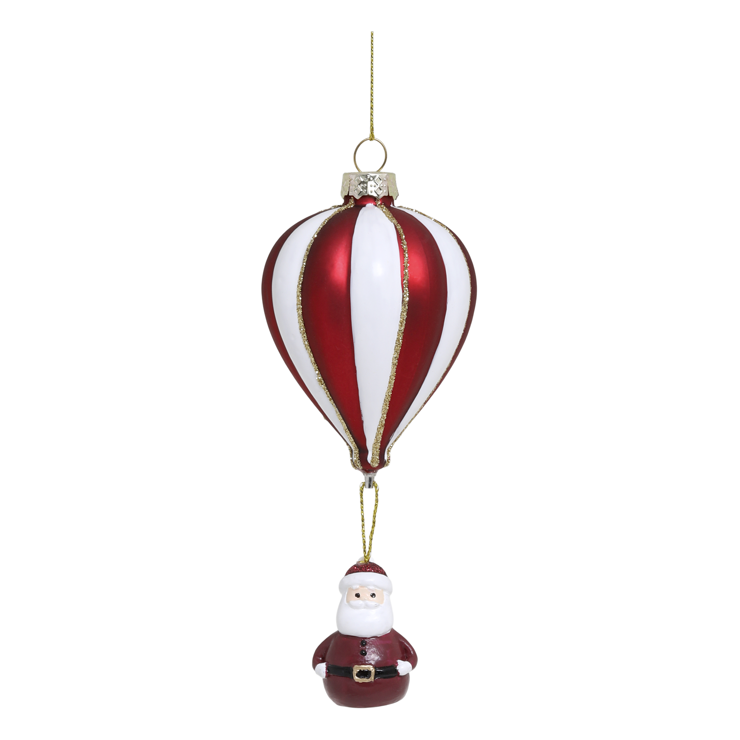 Luftballon med julemand julekugle - Chic Antigue Chic Antique