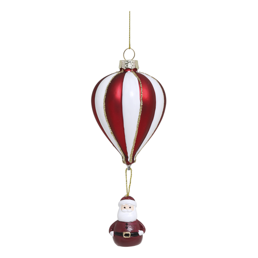 Luftballon med julemand julekugle - Chic Antigue Chic Antique