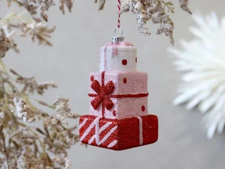Candy julepakker til ophæng – Pink Lady – H11 cm – Håndmalet