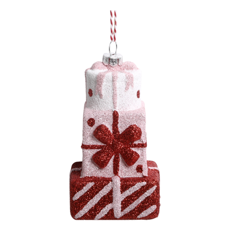 Candy julepakker til ophæng – Pink Lady – H11 cm – Håndmalet