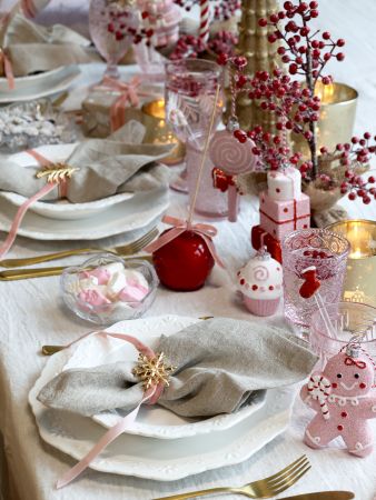 Candy julepakker til ophæng – Pink Lady – H11 cm – Håndmalet