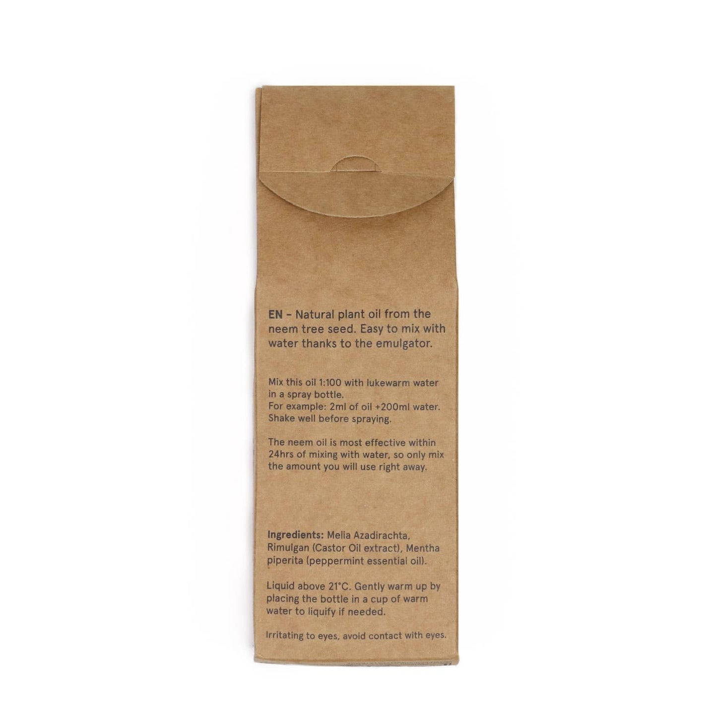 Neemolie Plantebeskyttelse, Koldpresset, 100 ml Botanopia