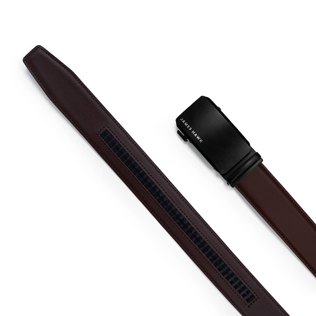 Automatisk Læderbælte til Mænd - Uden Huller med Gaveæske | James Hawk Apparel & Accessories James Hawk