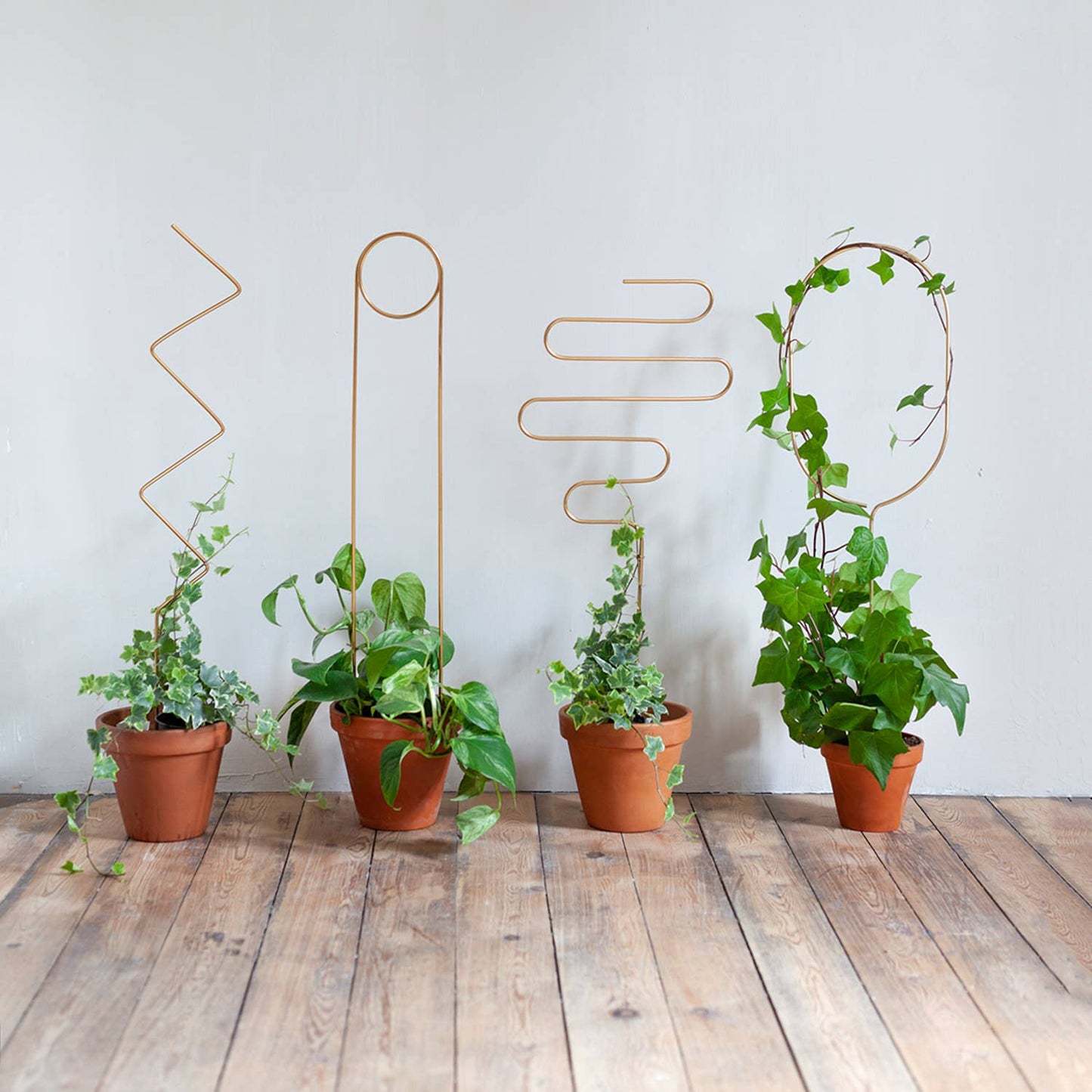 Botanopia Plantepind ZigZag – Guld, Genanvendt Aluminium Botanopia