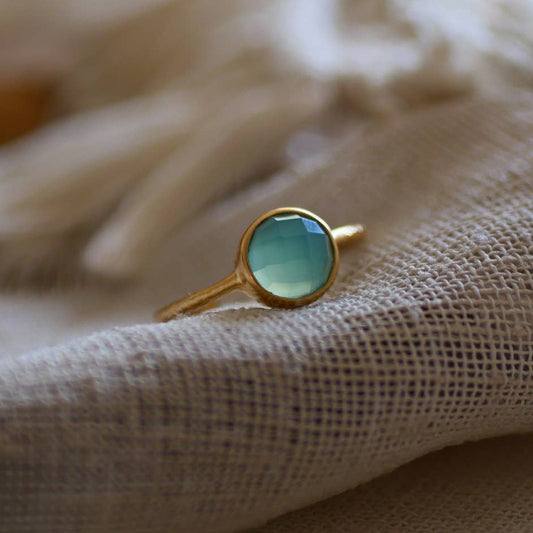 Ring Justerbar Lavanya GINANDGER Kalcedon