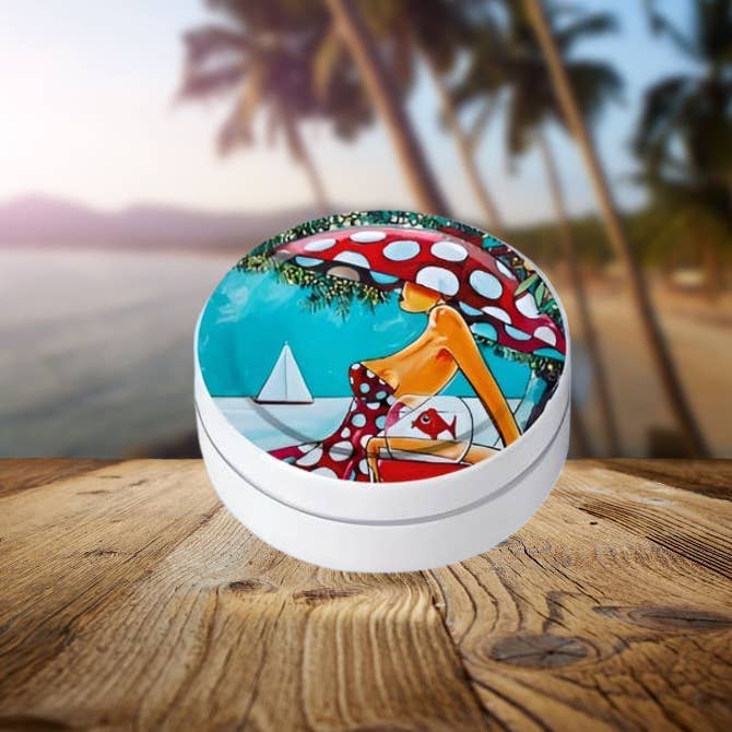 Mint Pastiller 45g - François Groslière Design i Metalæske Bonbon-France