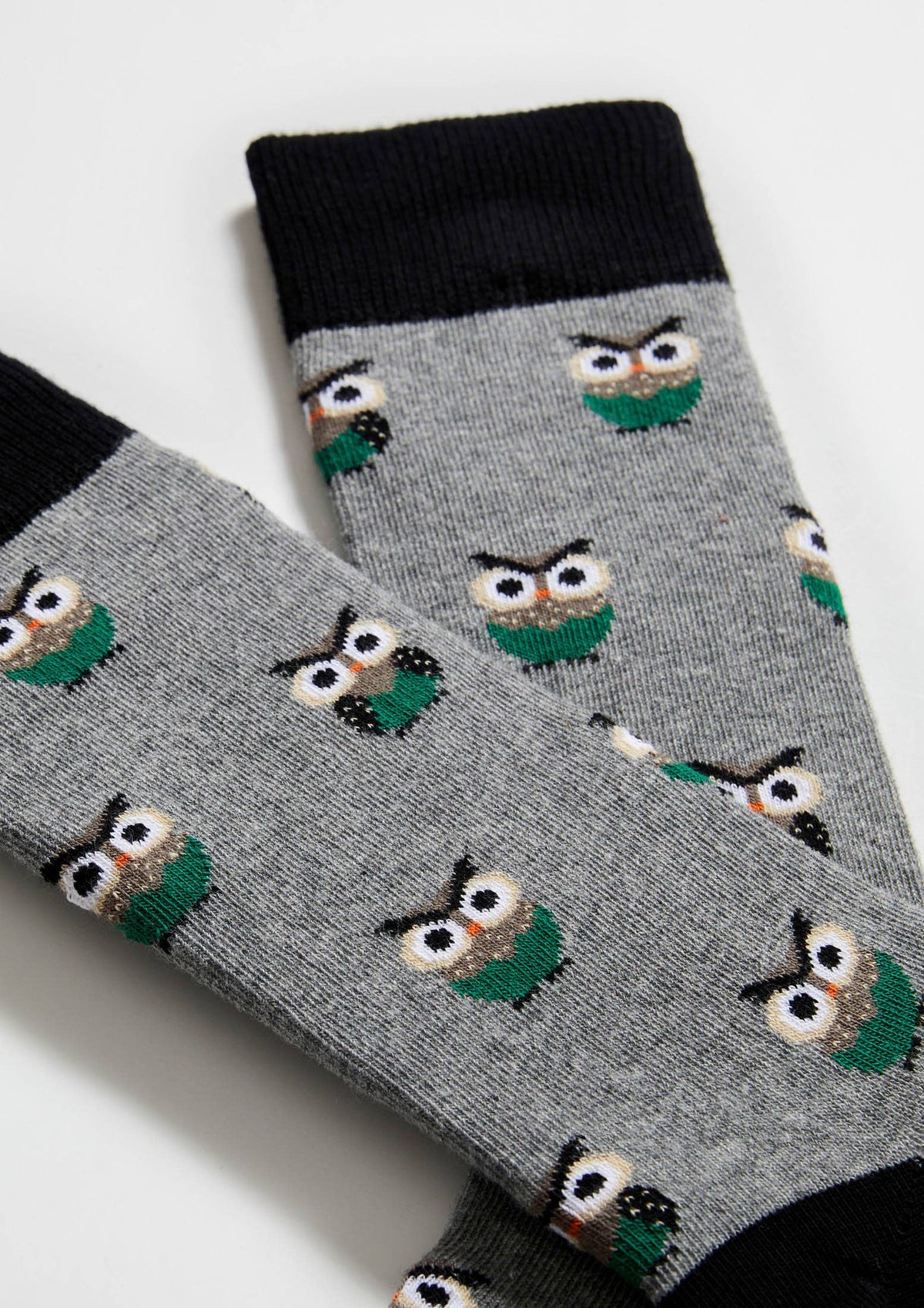 BeOwl Grey - 100 % økologiske bomuldsstrømper Sokker BESOCKS