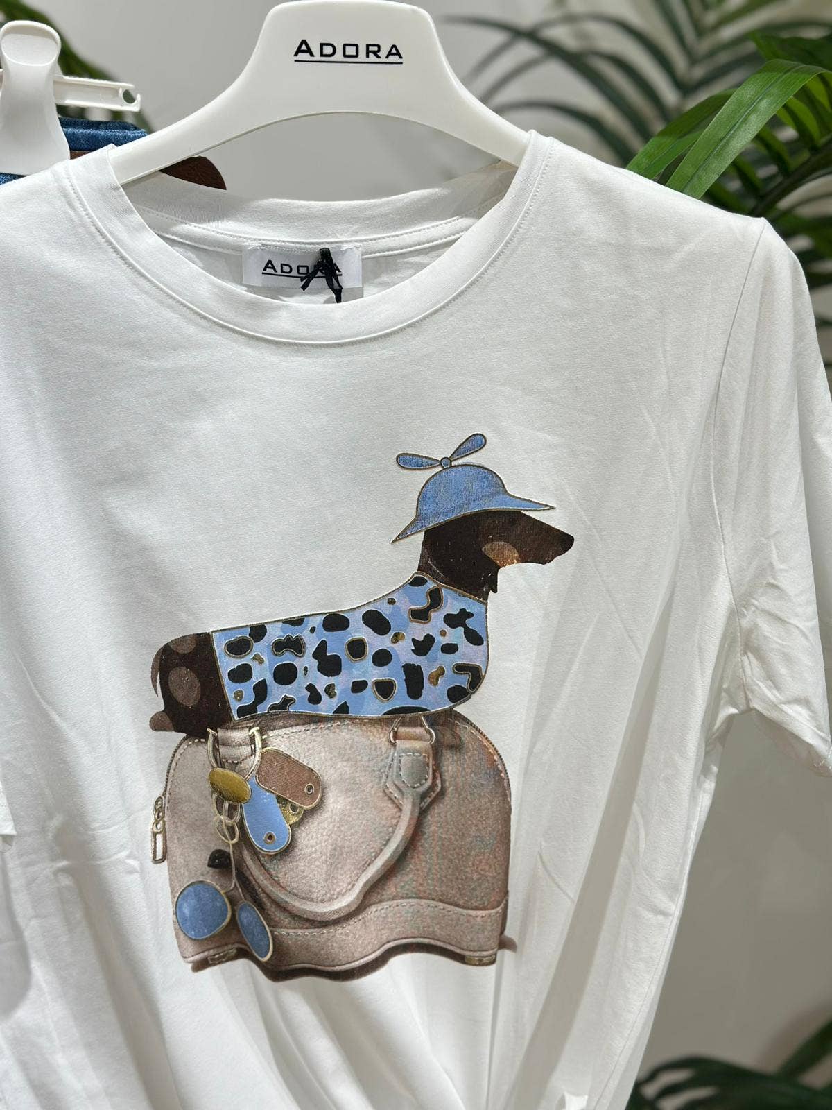 Gravhund T-shirt - Blød Bomuld flere farver T-shirt ADORA