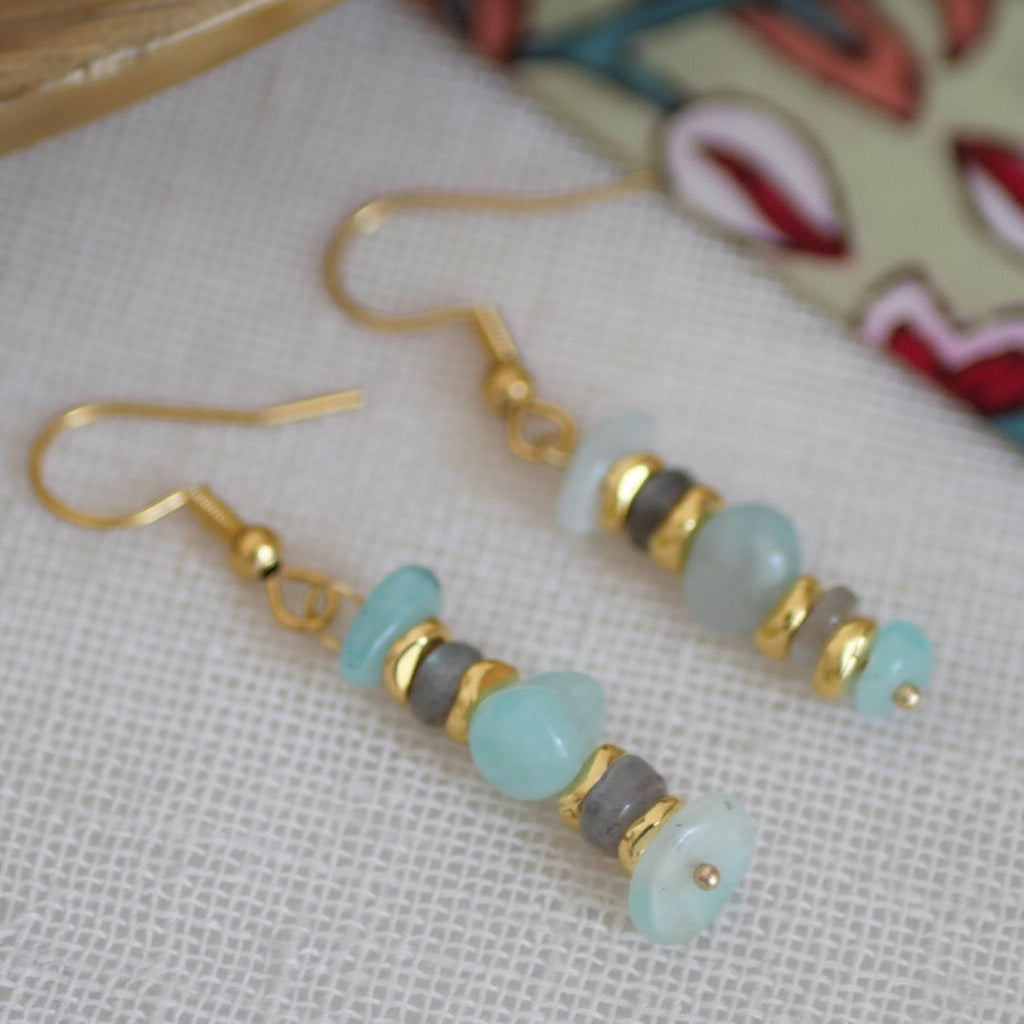 Øreringe Kalinda GINANDGER Amazonit