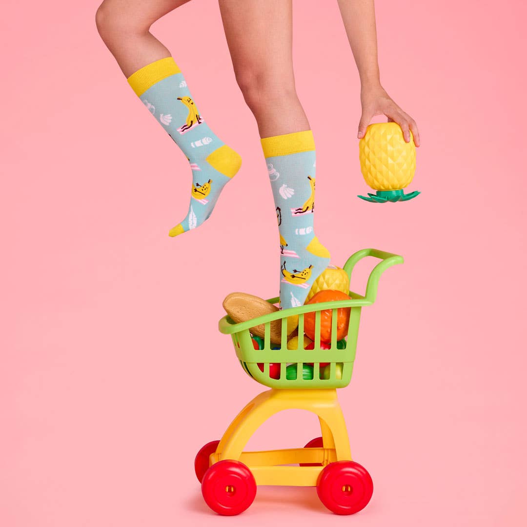 Sjove bomuldssokker, sømløse unisex, Platano Sokker KYLIE CRAZY