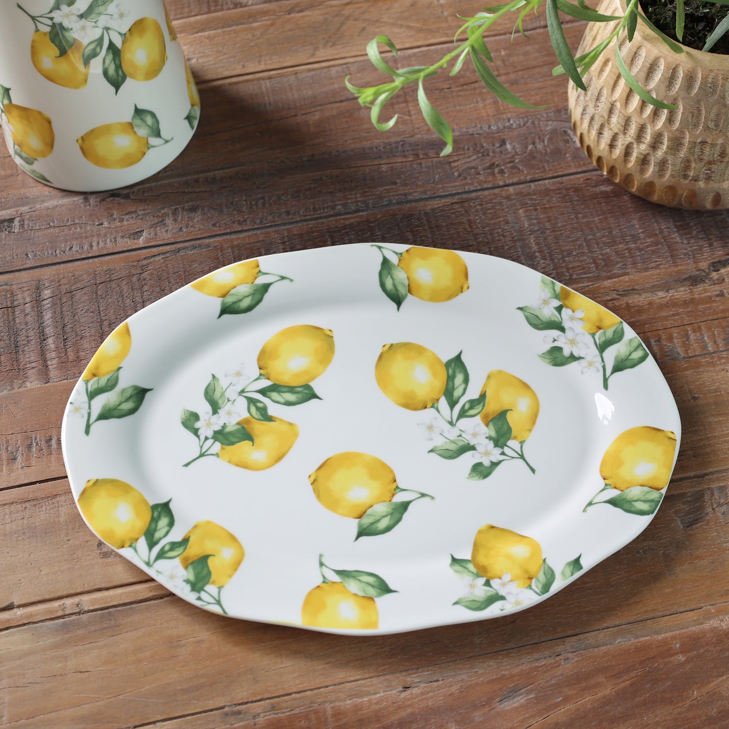 Porcelænsfad – Maison Citron | Creme | Chic Antique