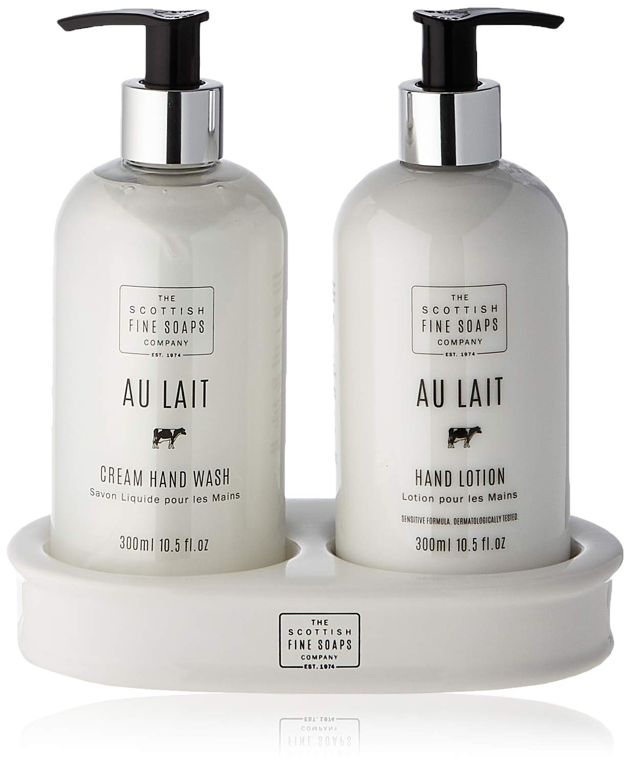 Au lait hånd vask og hånd creme sæt Scottish Fine Soap