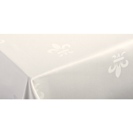 Fransk Lily Ivory dug - Damask - Jaquard