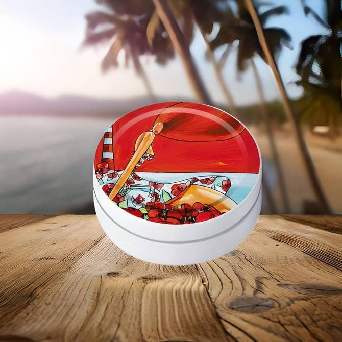 Mojito Curacao Pastiller 45g - François Groslière Design i Metalæske Bonbon-France