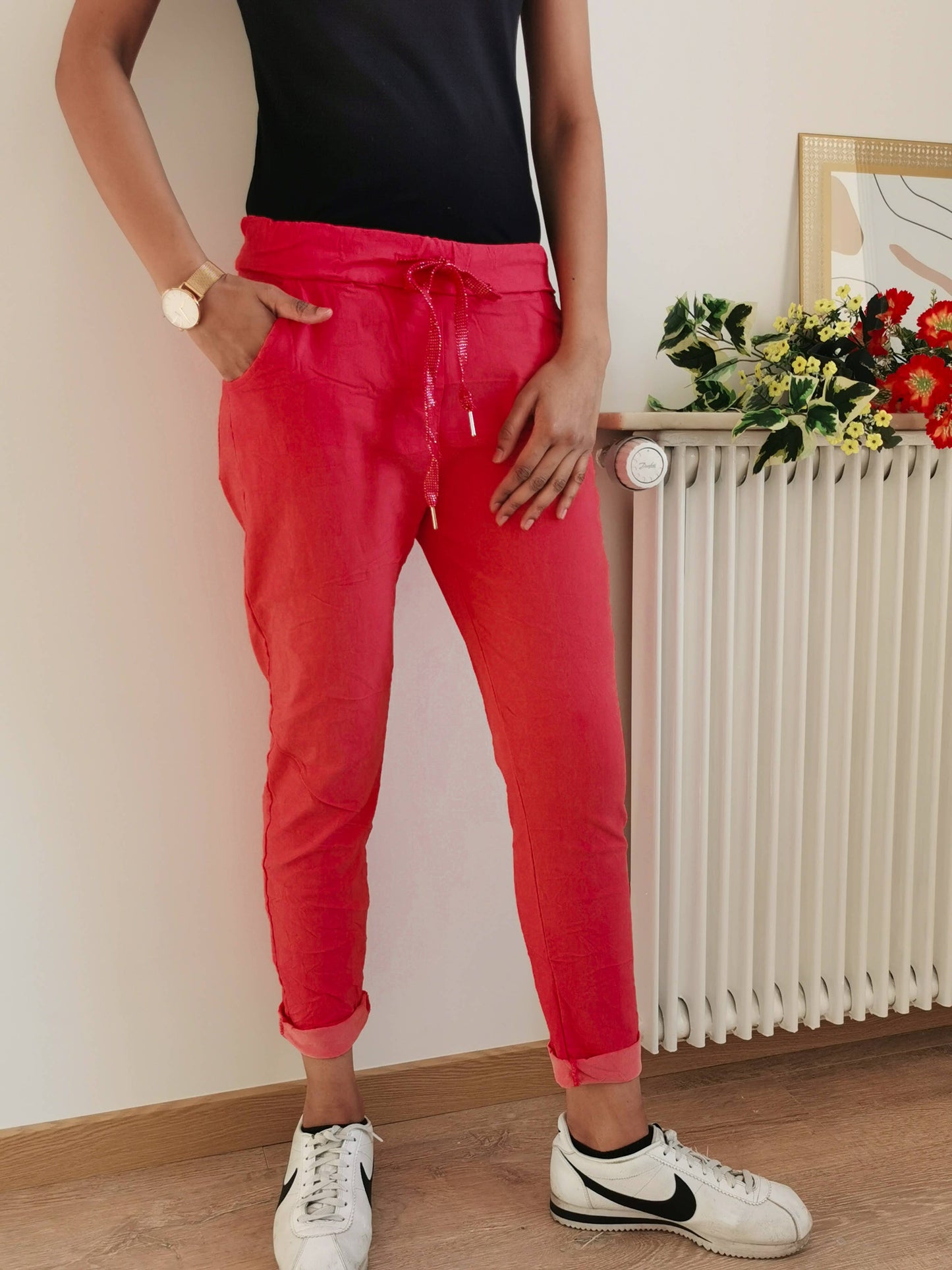 Miracle Buks Panta med Lommer - Flere Farver | ZAFA PARIS ZAFA PARIS rød