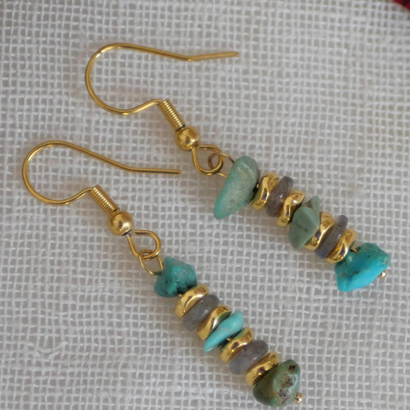 Øreringe Kalinda GINANDGER Turkis