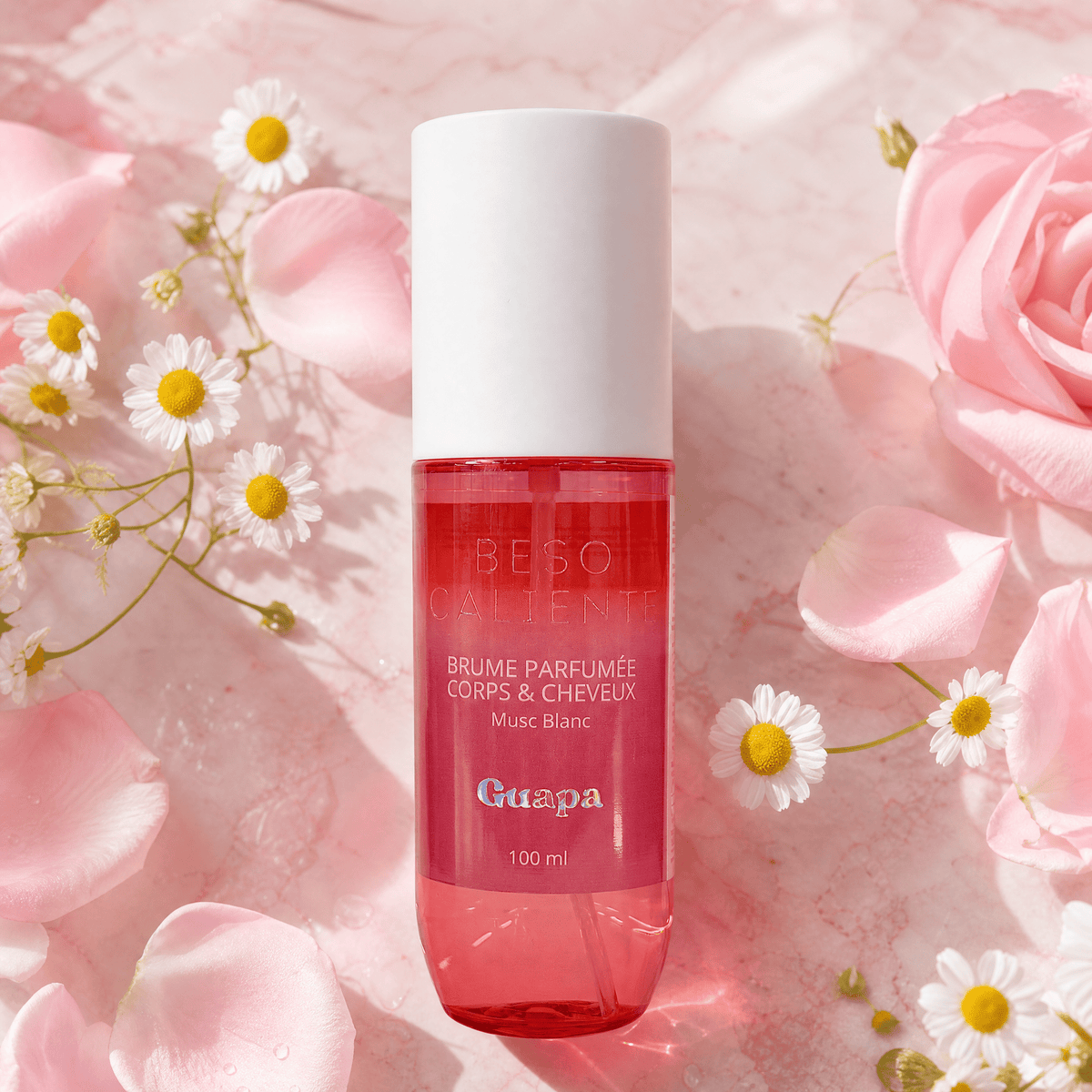 Parfumeret mist til krop og hår – Guapa – Hvid moskus – 100 ml Kropspleje Guapa