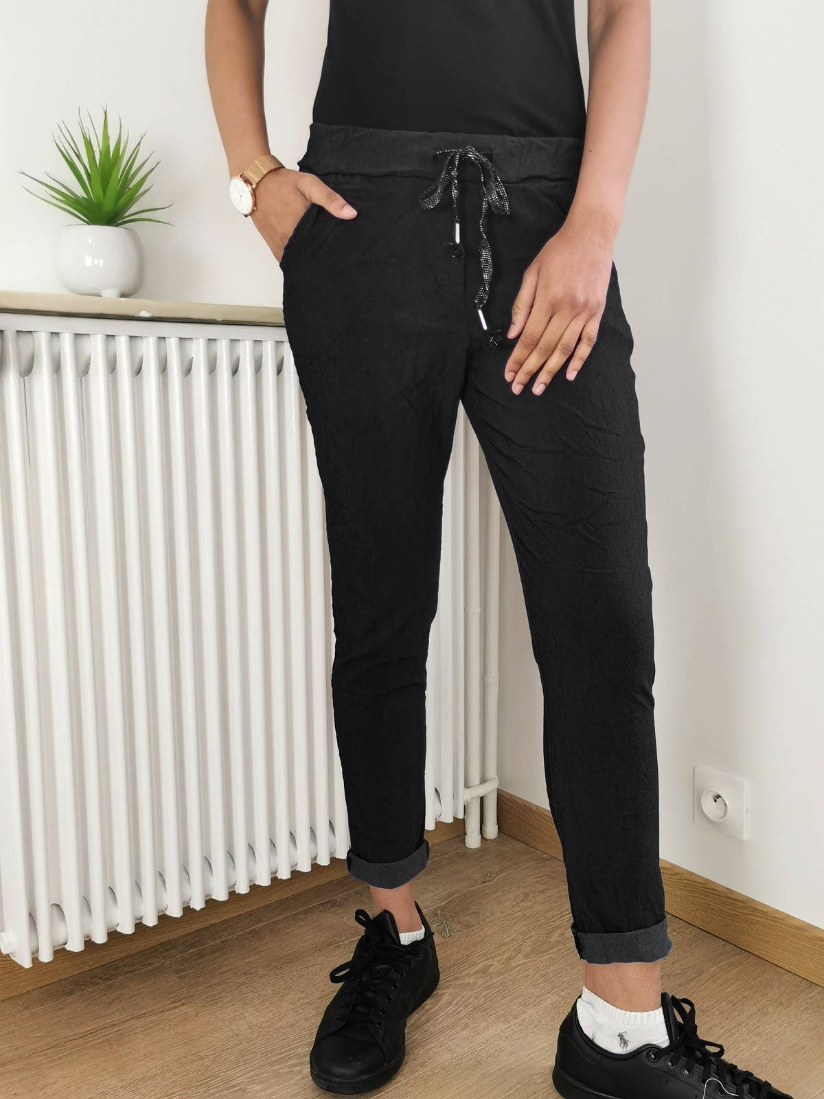 Miracle Buks Panta med Lommer - Flere Farver | ZAFA PARIS ZAFA PARIS Sort