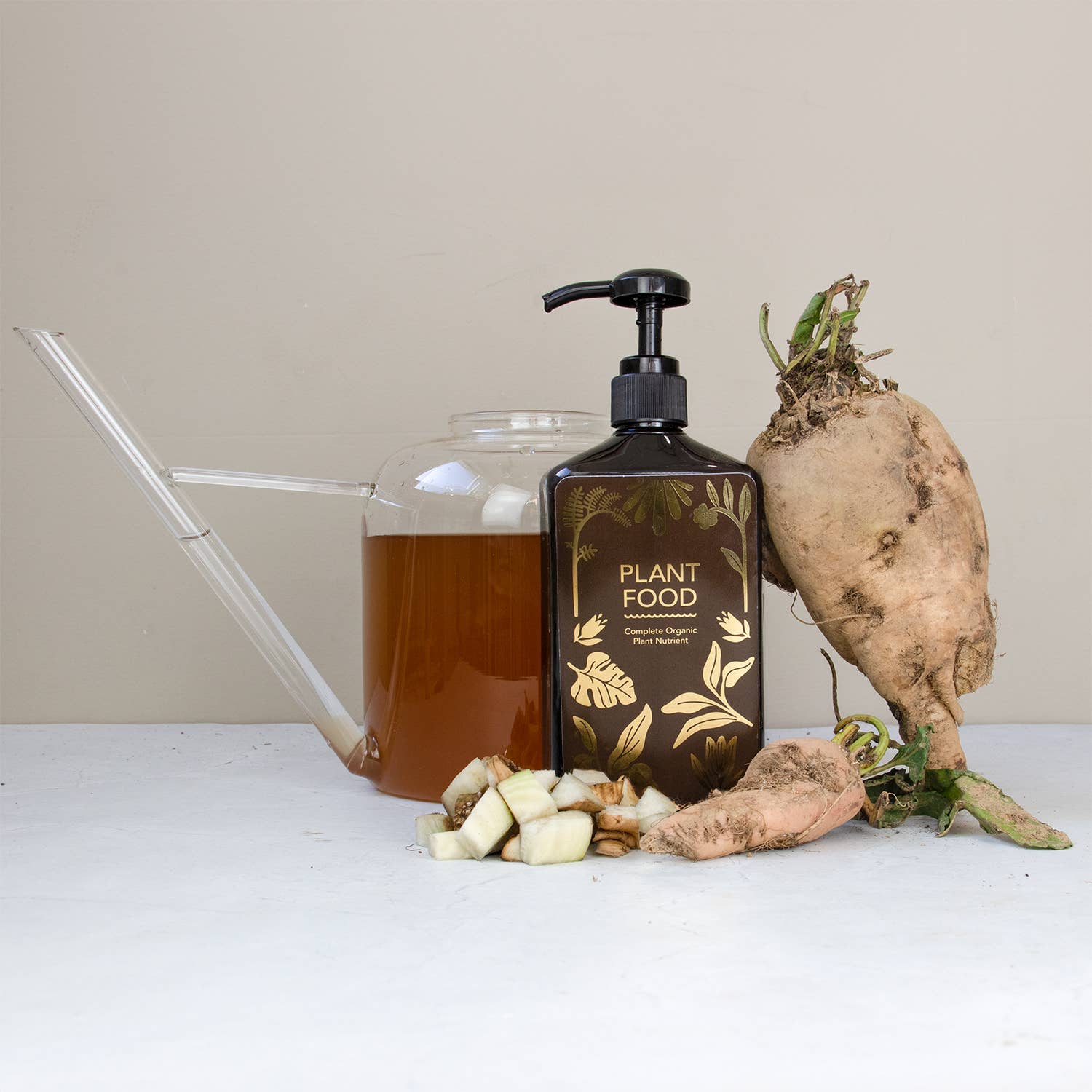 Komplet Økologisk Plantenæring 450 ml – Pumpeflaske Botanopia