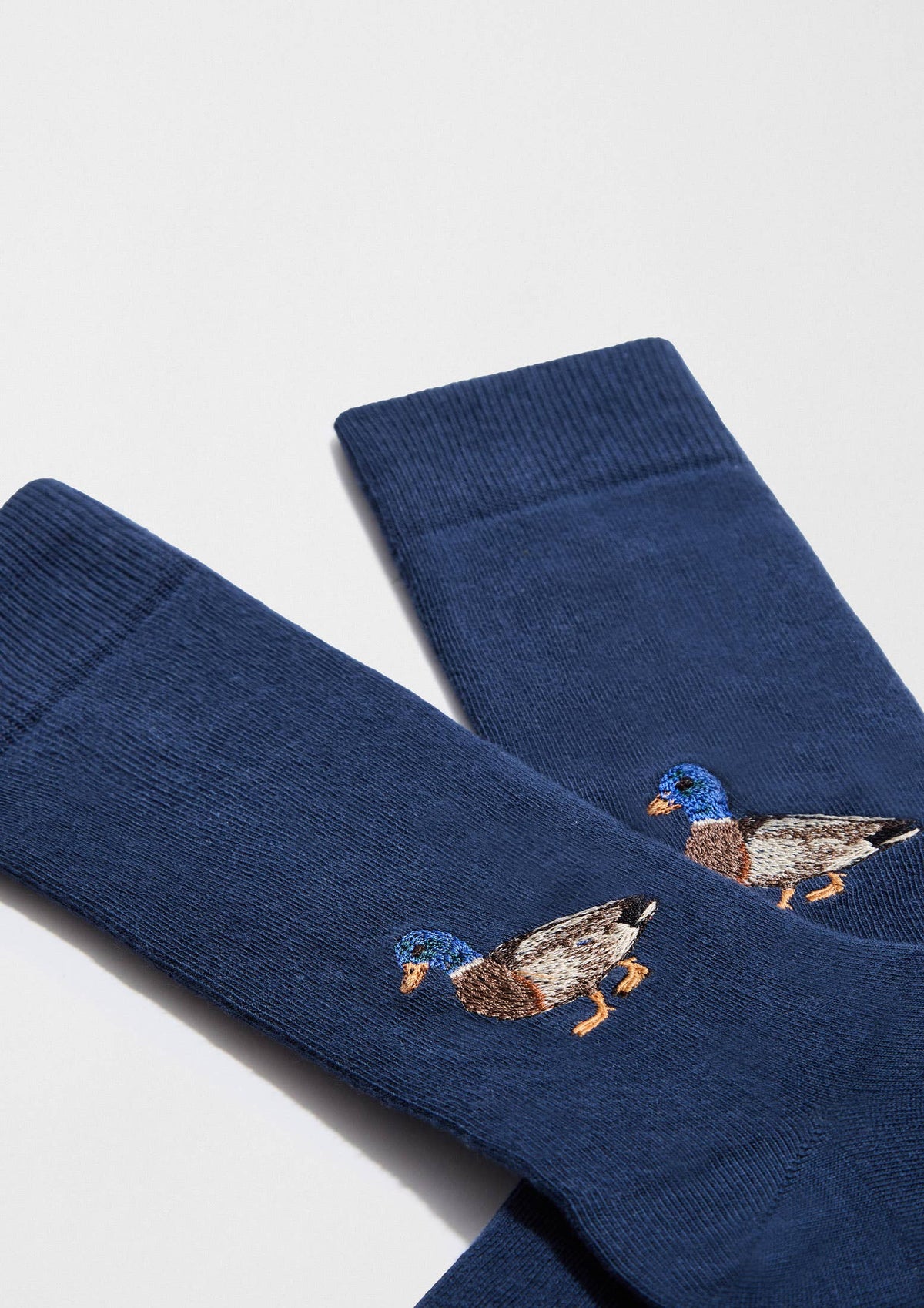 Sokker – BeDuck med broderi – Blå – 41/46 | BESOCKS Sokker BESOCKS