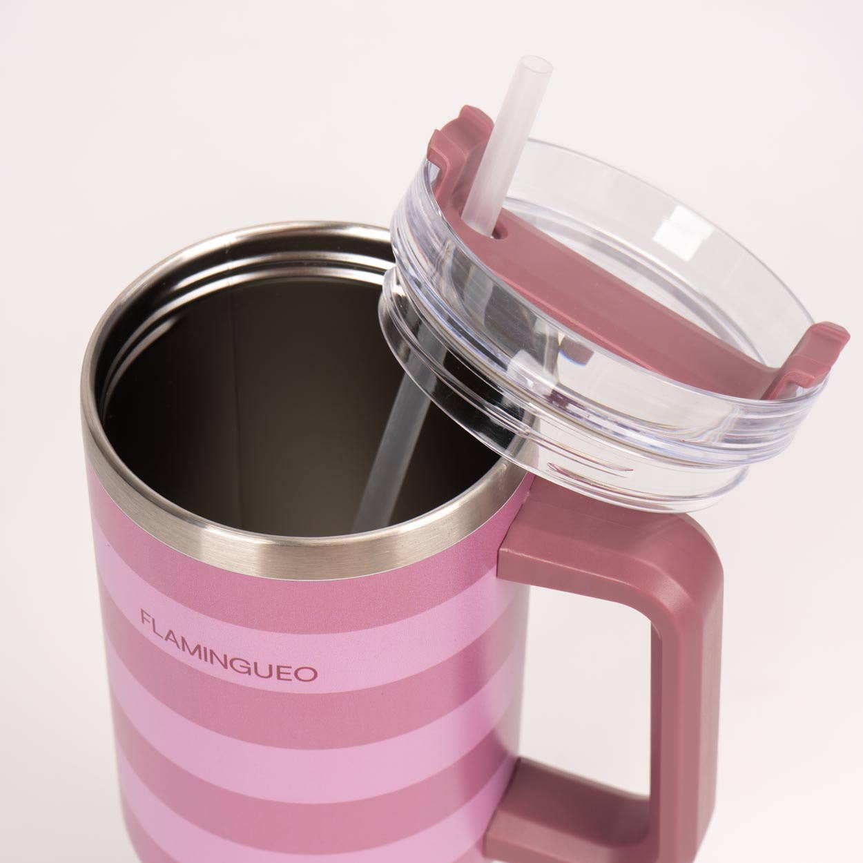 Termoflaske Rustfrit Stål 1,18L Lyserød Stribet - Flamingueo Flamingueo