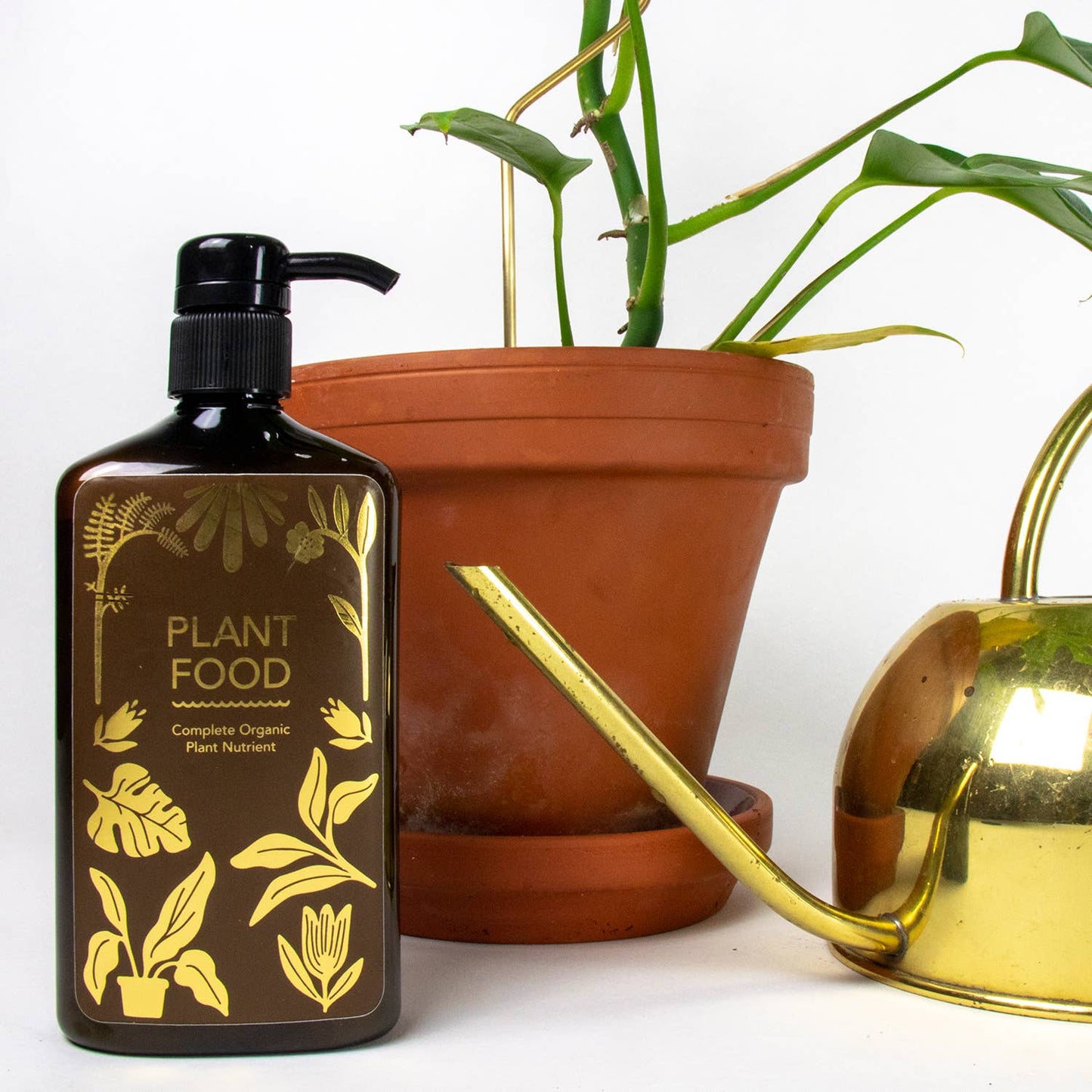 Komplet Økologisk Plantenæring 450 ml – Pumpeflaske Botanopia